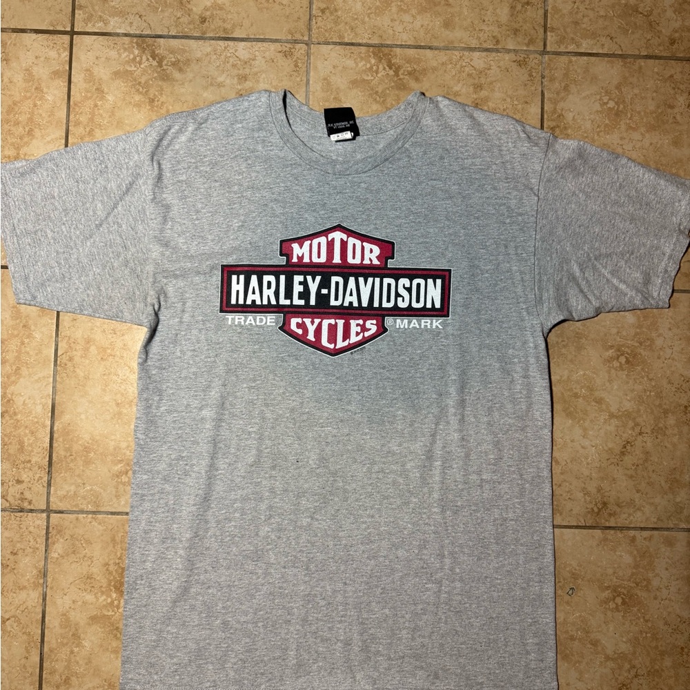 Harley-Davidson Gray Short Sleeve Tee Iconic Logo